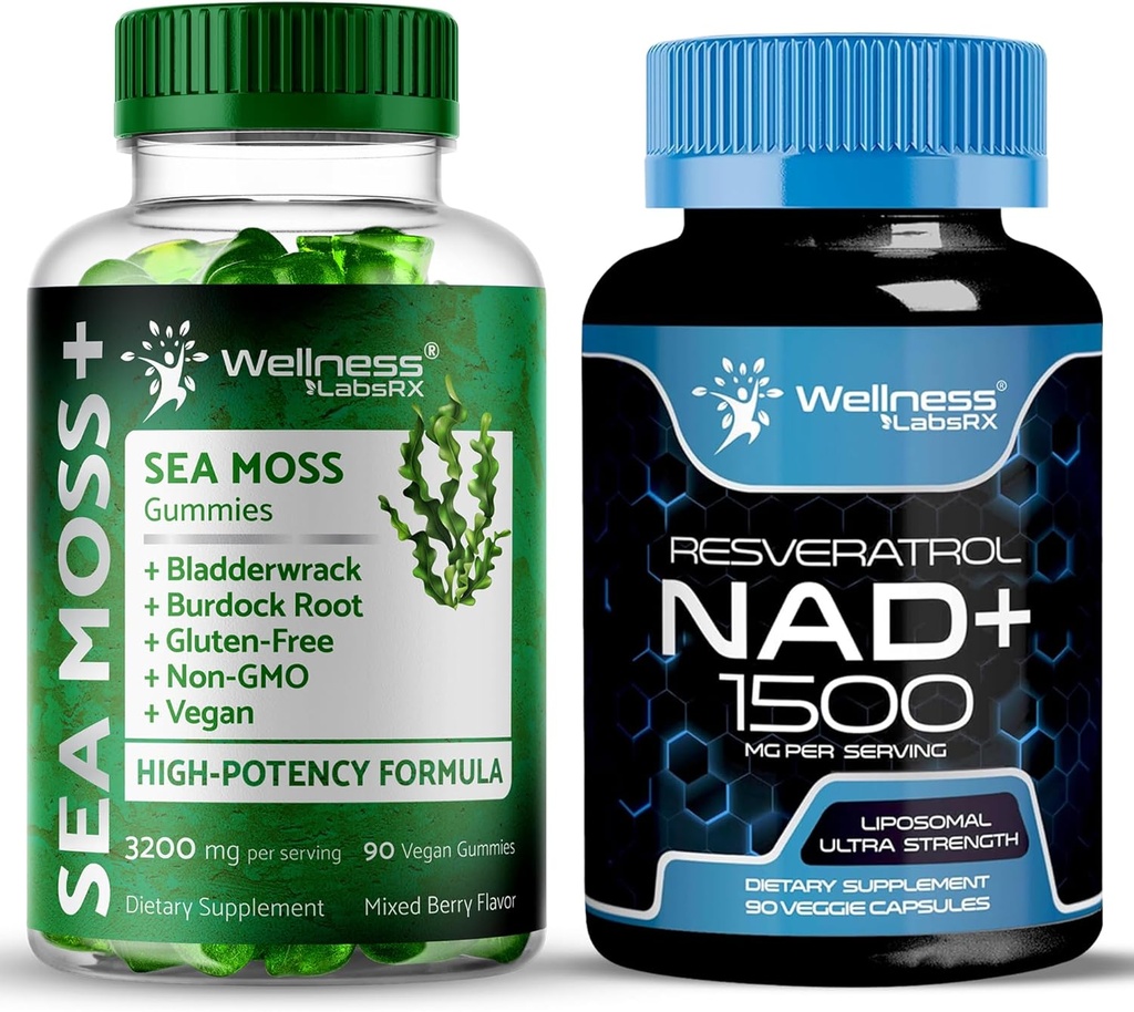 (原始内容存档于2019-09-25) (英语). Wellness LABSRX NAD Supplement, 1500mg - Sea Moss Gummys, 3200mg).