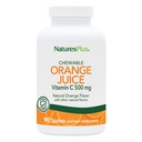 Natures Plus 橙汁可食用维生素C - 500 mg, 90 片 - 高概率Immune & Vascular健康支持补充剂,抗氧化剂 - Gentle On Stomach - 蔬菜,无葡萄糖 - 90 服务