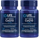 寿命延长 Super Ubiquinol CoQ10 配有增强的Mitochondrial支持,Potent Heart Health & Cellular Energy Production Support,Ultra-Absoble,Gluten-Free,N-GMO,100 mg,60软胶(2包)