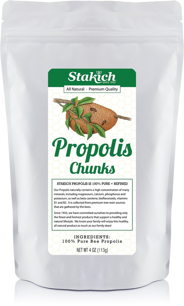 Stakich Bee Propolis Chunks - 纯净,自然 - 4 Ounce