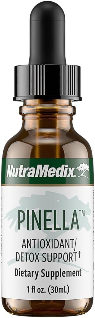NutraMedix Pinella - 液态Anise Drops,帮助支持解毒,清洁,浓度和脑健康 - Pimpinella Anisum 提取 May 帮助对抗偶发脑雾(1 oz / 30毫升)
