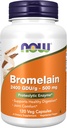 Now bromelain 500 mg,120 Veg capsules (英语).