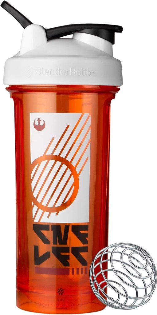 BlenderBottle Star Wars Shaker Bottle Pro系列 完美地用于蛋白质摇摆和预选工作,28-Ounce,叛逆徽章