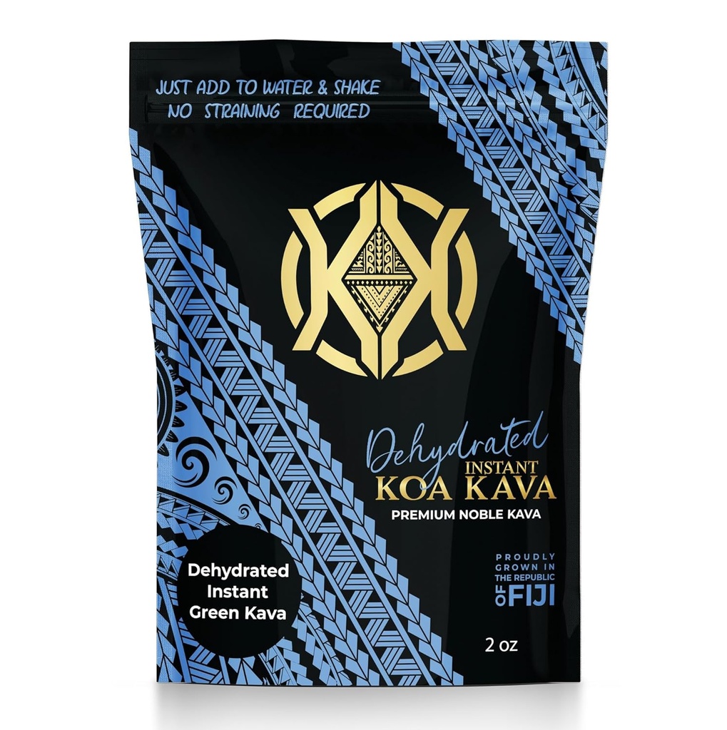 Koa Kava脱水即时卡瓦-100%脱水即时格林斐济卡瓦根粉,2 oz(56g)