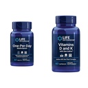 一日多维素的寿命延长 — 包装了超过25种维生素,矿物和植物提取物和维生素D和K与海碘,维生素D3,维生素K1和K2,碘