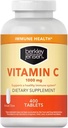 berkley jensen 1000 mg Vitamin C Supplement (400 Tablets), Extra Strength Daily Immune Defense Support for Men and Women, Sugar and Gluten Free Ascorbic Acid, Pure