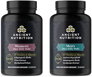 古代营养 Mutlivitamin Men's Once Daily Capsules, 30 Counter + 多维塔明 Multivitamin Men's Once Daily Capsules, 30 Capsules, 30 Count