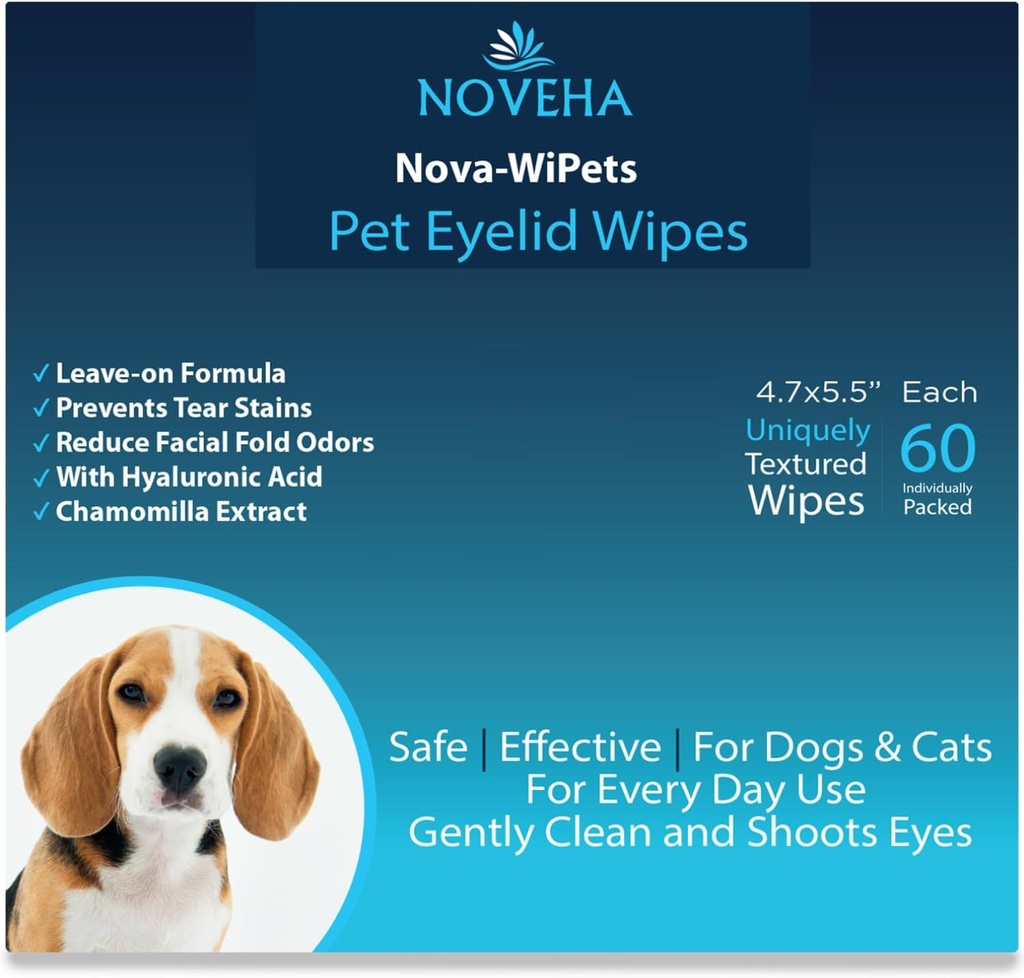 NOVEHA Pet Drops 高级拉诺斯特醇溶液(60个计数)