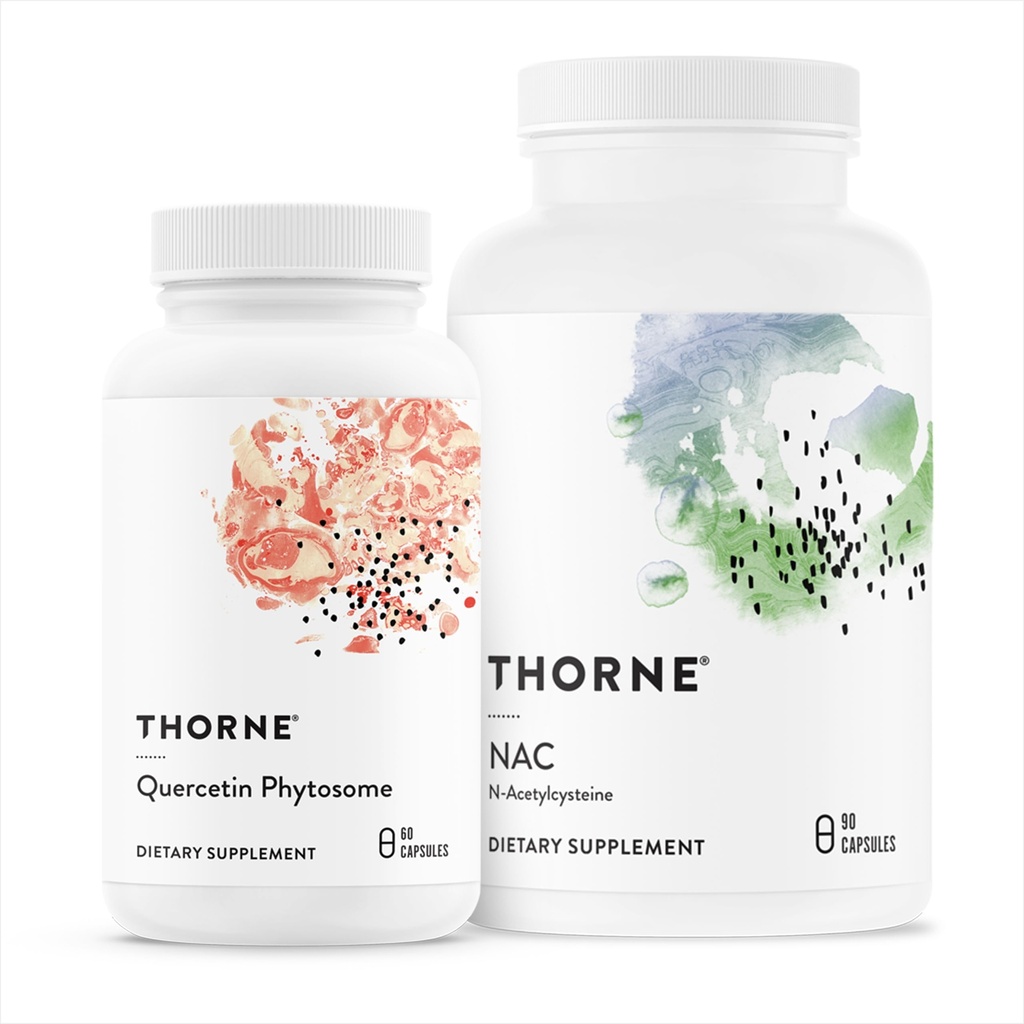 THORNE - 免疫支持Duo - 平衡性免疫和呼吸卫生的素养和NAC - 30种服务