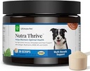 终极宠物营养 Nutra Thrive Canine,40-in-1 配有消化和免疫支持的狗的营养粉补充,维生素,矿物,亲生素,酶,30 Scoops
