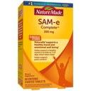自然制造SAM-e 200 mg 完成,Mood支助的饮食补充,60平板,30天供应