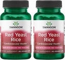 Swanson 用有机传统红酵母水稻制作 600 毫克 60 Veg Capsules (2 Pack)