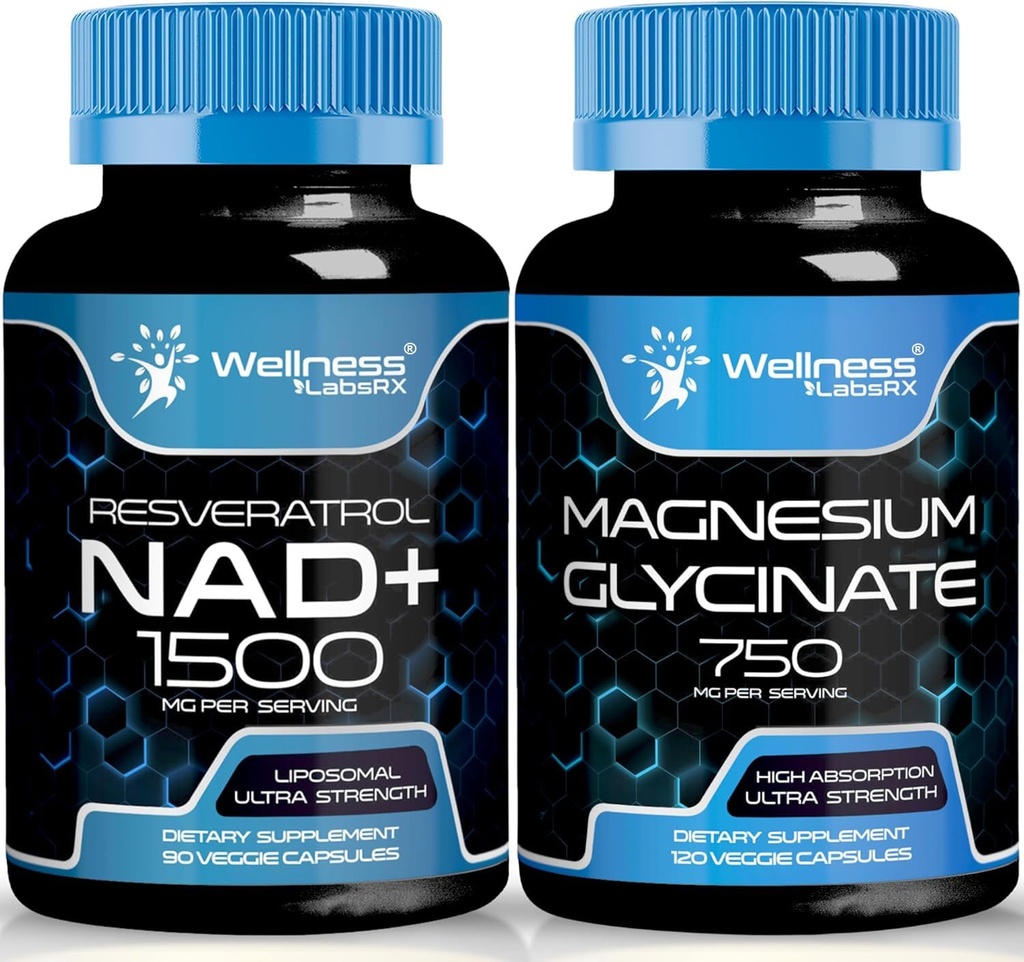 甘油酸镁- 750mg - 镁补充高吸附性补编 QQ NAD补编 1500mg - Liposomal NAD+ 补充Resveratrol