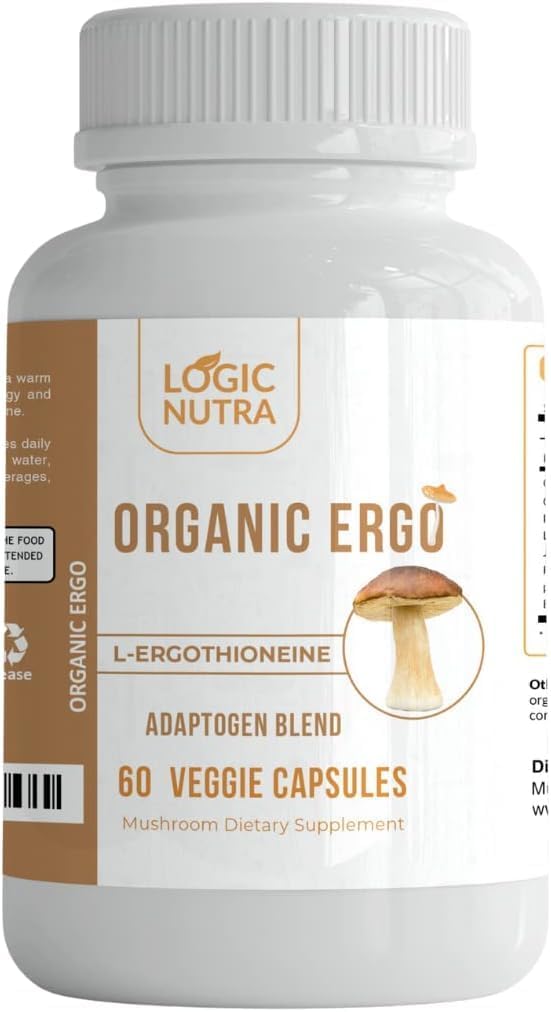 L-Ergothioneine Plus Cordyceps Mushroom, Lion's Mane, Reishi, Astragalus, Siberian Ginseng, Ashwagandha – 60 Caps 的有机合成器