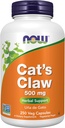 NOW 补编,猫爪500毫克,非GMO项目验证,草药补编,250 Counter (Pack of 1)