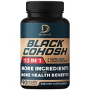 Black Cohosh 补充品 - 更年期和免疫健康3个月 - 混合12种罐头草药 包括东奎、查斯特贝里、野生亚姆、红克洛弗、黑辣椒等90种维根卡普尔