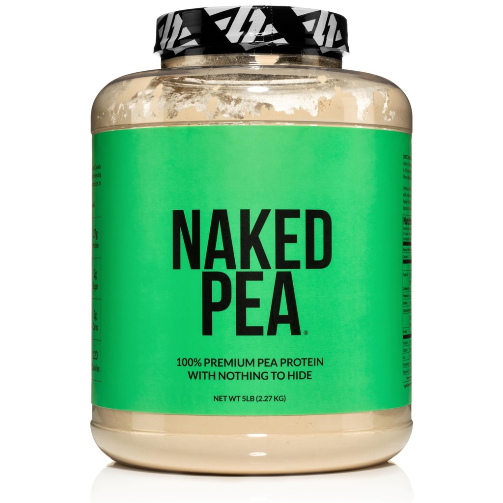 NAKED Pea - 5LB 100% Pea蛋白粉来自北美农场 - 不受欢迎的 Vegan Pea 蛋白粉 - 植物蛋白粉,易于文摘 - 76种服务