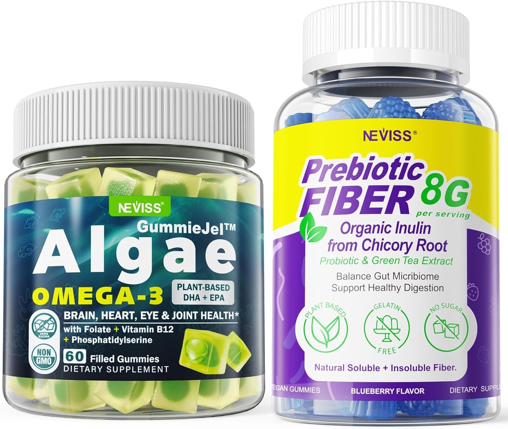Vegan Omega 3 千兆克 + 成人预生纤维