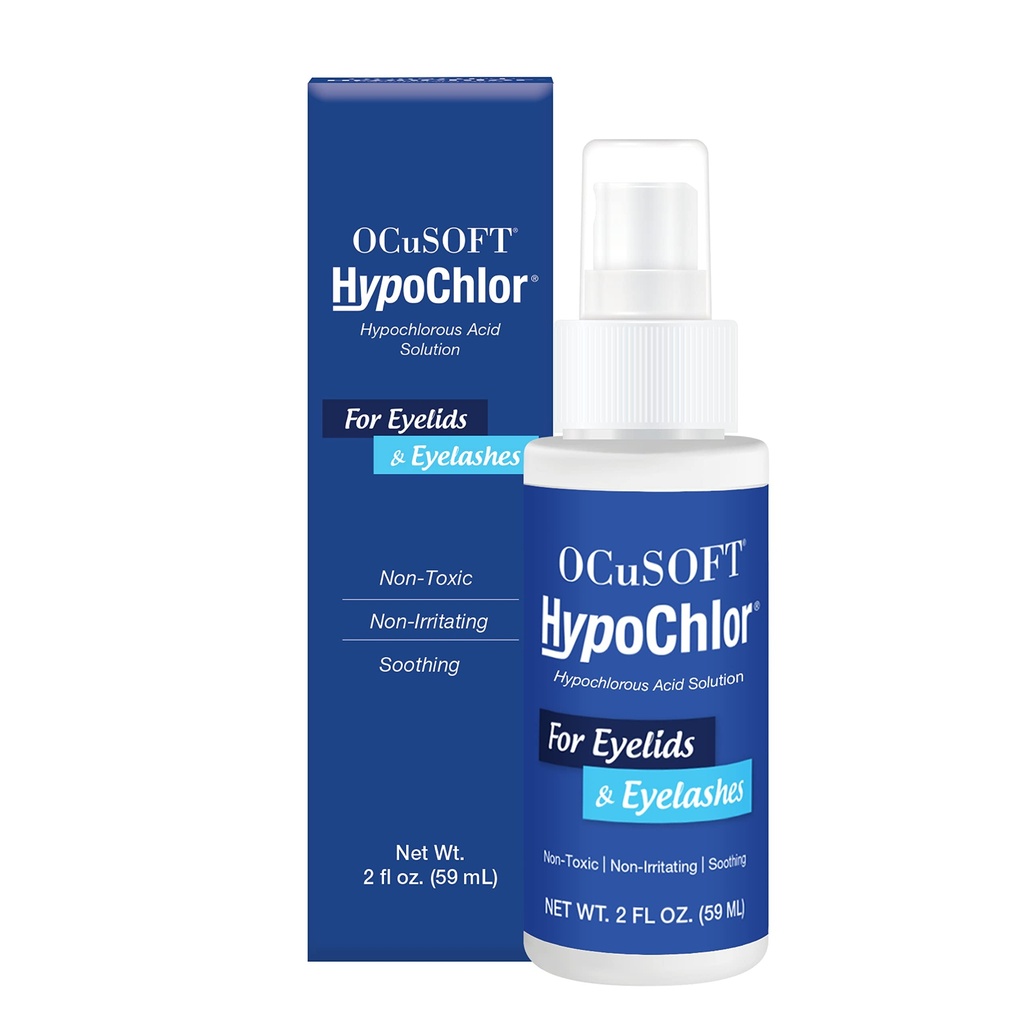 OCUSOFT HypoChlor Spray - 非刺激性的Hypoclous Acid Spray & Eylid Cleanser 清除石油和碎片的解决方案 - 2 fl oz