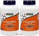 Now Foods L - Carnitine Tartrat 1000 mg, 100 平板电脑(包2)