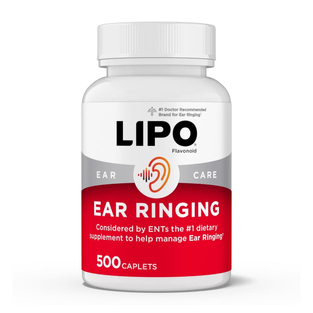 Lipo-Flavonoid Plus Tinnitus Relief - 环耳-临床推荐的Lemon Bioflavonoid 复合体,含有维生素C, B1, B2, B6, B12, & Calcium - 500卡普