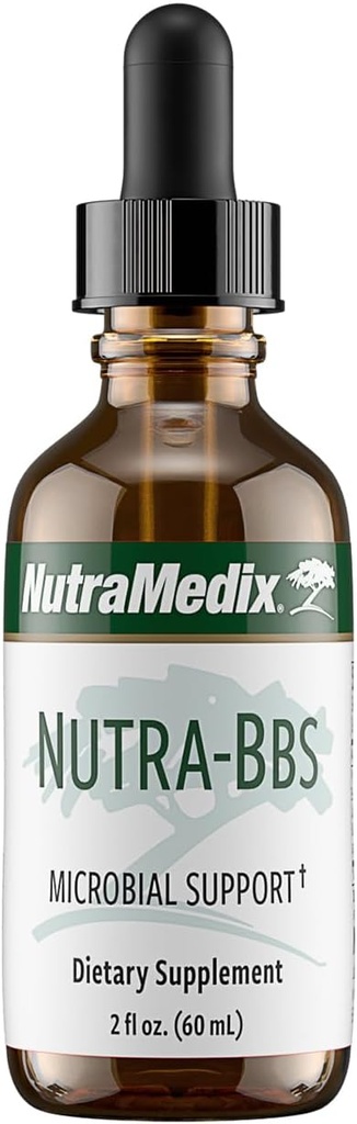 Nutramedix Nutra BBS - 用于消化和免疫支持的液态草药补充剂 - Elecampane Root & BlackBerry Leaves 用于古特健康提取剂 - 豁免助推剂补充剂(60mL)
