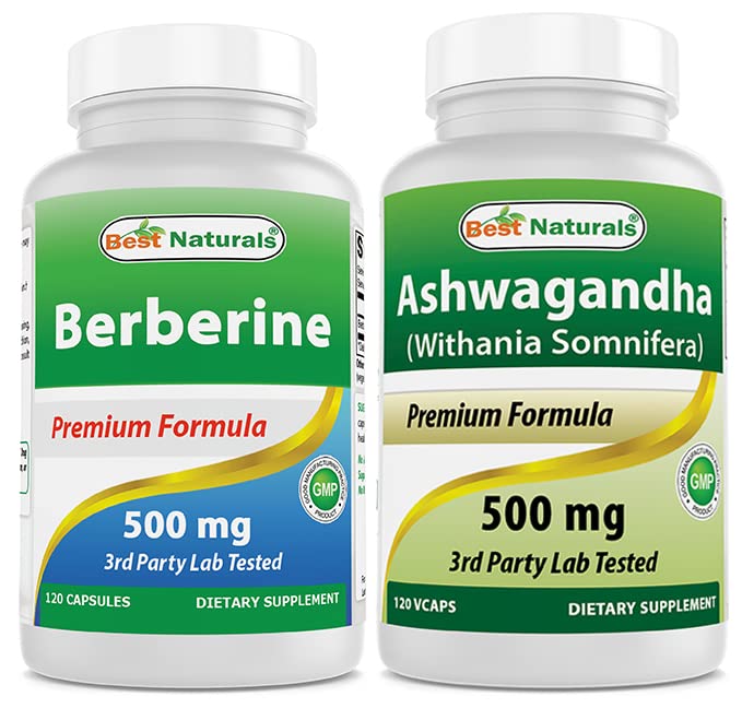 最佳自然学家 Berberine 500mg & Ashwagandha 抽取 500 Mg