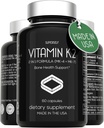 维生素K2 Capsules 100 mcg - 维生素K Complex MK-7 & MK-4-60 Capsules - VIT K2 2 in 1 Formula 高强度补充 MK7 MK4 - 美国制造 - Vegan & 非GMO