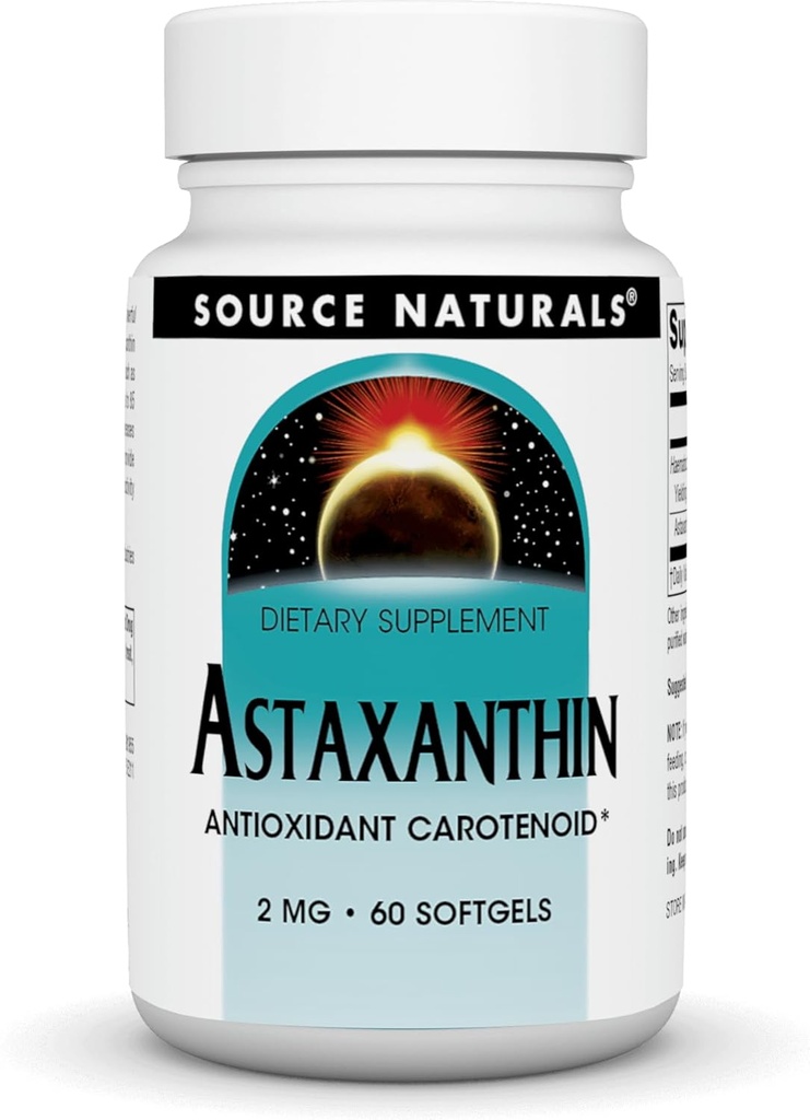 (原始内容存档于2019-09-21) (英语). Source Naturals Astaxanthin 2 Mg Soft Gel, 60 Counter