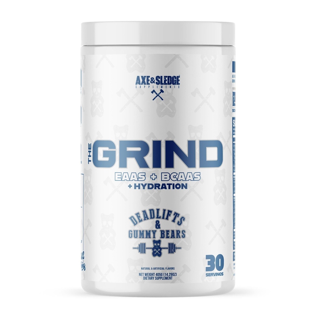 Axe & Sledge The Grind 基本氨基酸 → EAA & BCAA 粉末 → Muscle recovery & Electrolytes for Hydrition → 无兴奋剂 → Vegan → 30 services, Deadlifts & Gummy Bears (无兴奋剂,维冈 → 30 services, Deadlifts and Gummy Bears) 电解剂 | | | | | | | | | |
