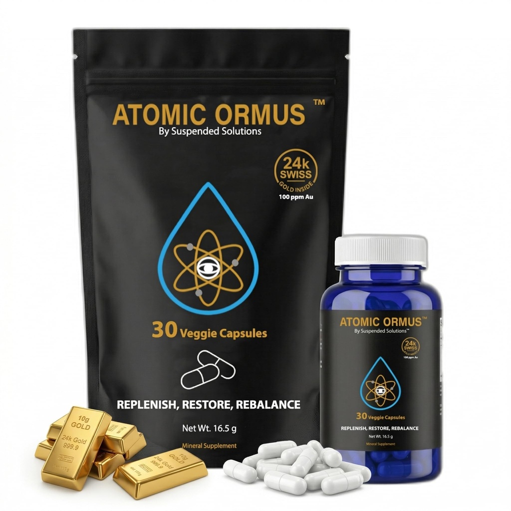 原子ORMUS - Capsules - MONTOMIC Gold Capsules - 100%纯 ORMUS 粉末 - 100% Vegan - Ormus Gold, Monathols Gold,(30 Capsules)