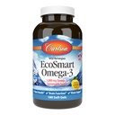 Carlson - EcoSmart Omega-3, 1 000 mg Omega-3s,可持续来源,心脏健康,大脑功能和视觉支持,柠檬,180软胶
