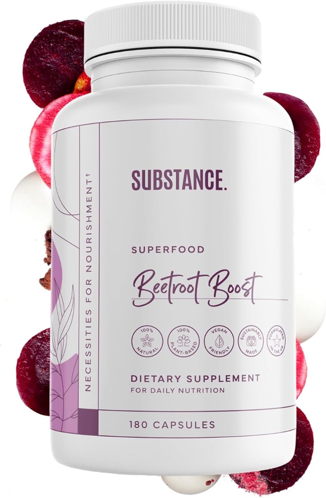物质。 Beetroot boost Capsules - 4500mg / service, 30天 Beet Root Capsules Supply – Beets 配有维生素-C & Manganese – Natural Nitric Oxide & Energy Booster Beet Root Powder – 美国