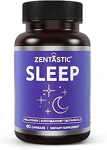 速效睡眠援助 - 非哈比人为健康睡眠而成形 - 梅拉图宁,瓦莱里安,太阳theanine,镁,草药, & More - 成人自然睡眠援助 - 睡药 - 在美国制造,60卡普尔