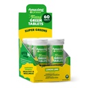惊人的草原易燃药片:绿色超食品 含抗氧化剂的燃烧水片和 Alkaliting Greens, Lemon Lime, 60 Counter