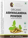 CARMEL ORGANICS 有机Ashwagandha 根粉(28 Oz或794g/1.75 Lbs) USDA认证. 印度的Withania Somnifera,