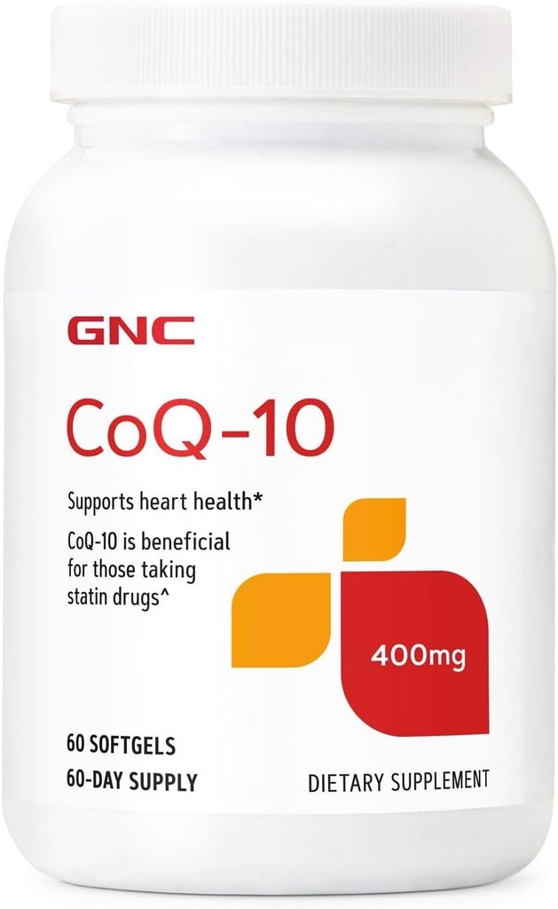 GNC CoQ- 10 400mg 支持心脏健康 QQ 60 计数