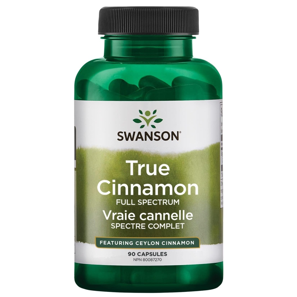 Swanson Full Spectrum True Cinnamon - 草药补充剂 - (120 Capsules, 每人300毫克)