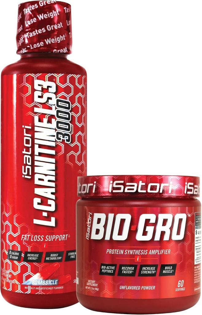 iSatori 生物-GRO 蛋白质合成放大剂 L-Carnitine LS3 3000 弹丸火焰