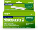 基本护理 Miconazole Nitrate Vaginal Cream(4%),妇女3天的Yeast感染治疗,0.18盎司 - 3个计数(1包)