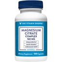 维生素商店磁铁综合体160MG,支持骨骼、牙齿和能源生产的矿物补充物(100 Capsules)