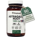 PRISTINE的 Astragalus 根部免疫支持补充 Capsules - 1 000mg 90天供应草药适应剂 - 健康衰老、心脏和肺部健康