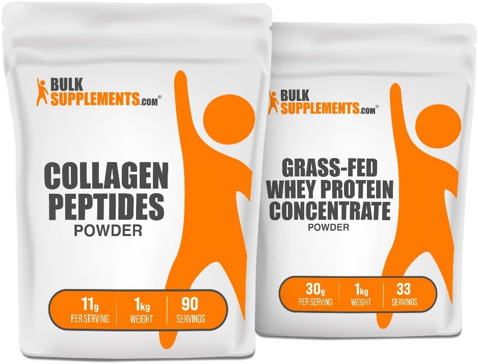 散装补充剂 Collagen Peptides 1kg + 草药Whei蛋白