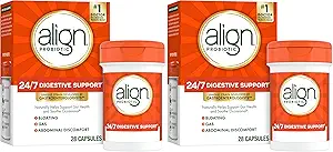 Aligne Probiotics,《每日消化健康补充品》,28 Capsules,#1 《胃肠科医生推荐的Probiotic》(Package May Vary)(包2)