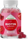 Phytoral Biotin Gummies for Hair and Nail Growth - Biotin Gummies for Hair Care Youthful Skin Care and Nail - 5000mcg per Serving Skin Nails Vitamins Adult Beauty