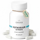 氯酸钾补充剂 316mg Per Capsule 20% 日值 支持肌肉、神经和心脏功能 → 高吸收电解质 → 90 Vegan Capsules