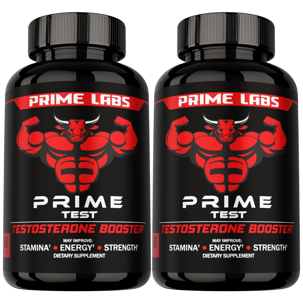 男子测试素补充剂(2-Pack) - Stamina,耐力,能量,和力量 - 男子测试素助推和工作补充剂 - 120个卡片