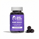 Baby Blues Berry Boost for Moms, 豁免性老年莓Gummys Immune支助补编,配有维生素C和锌类成人,非GMO Immune系统维生素Booster Vegan Gluten Free Gummys, 60pcs
