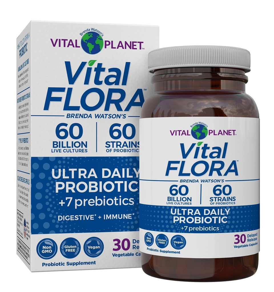 生命星球 - 生命花朵 超极每日 Probiotic 60亿 CPU, 异形草原, 有机预生, 免疫支持, Bloating Relief, Digestive Health Probiotics for Men 30 Capsules