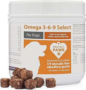 Paws Omega 3-6-9 选用鱼油养狗 -- -- Krill油皮和煤炭补充 -- -- 120个
